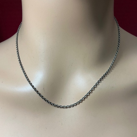 PANDORA Heavier Sterling Silver Necklace. 16 or 18 inches long - Picture 1 of 7